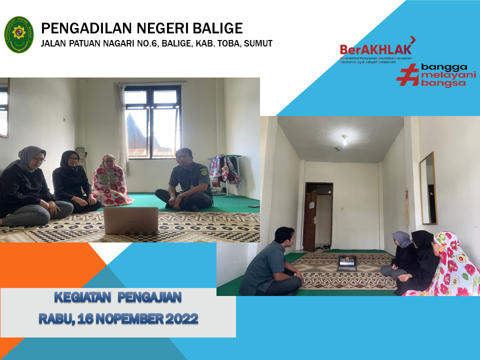 KEGIATAN PENGAJIAN PENGADILAN NEGERI BALIGE